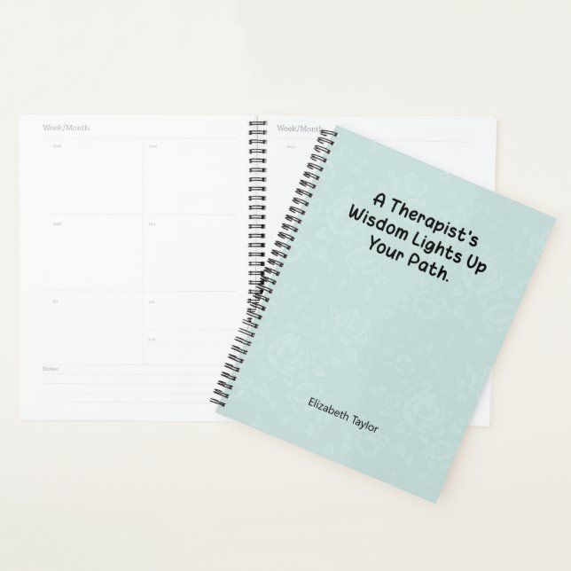 Therapist's Wisdom Lights Up Your Healing Path Planner (Display)