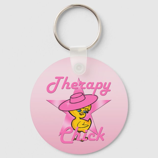 Therapy Chick #8 Key Ring (Front)
