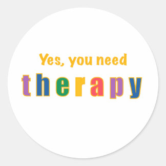 Therapy Classic Round Sticker