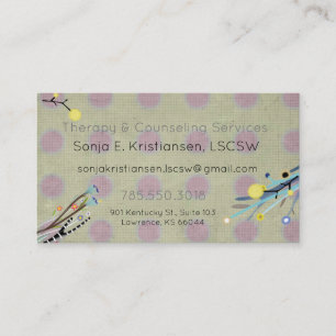 Therapy & Counseling Services Appointment Card