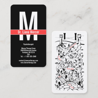 Therapy Custom Labyrinth Business Card