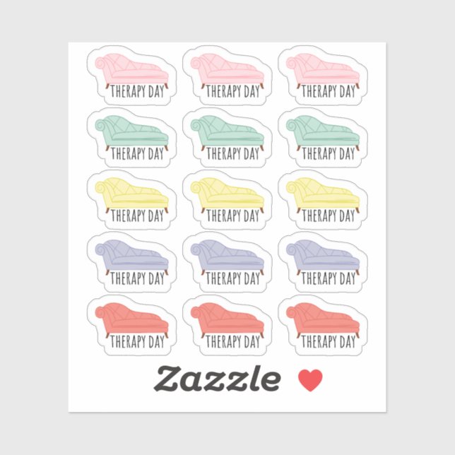 Therapy Day Appointment Reminder Planner Calendar (Sheet)