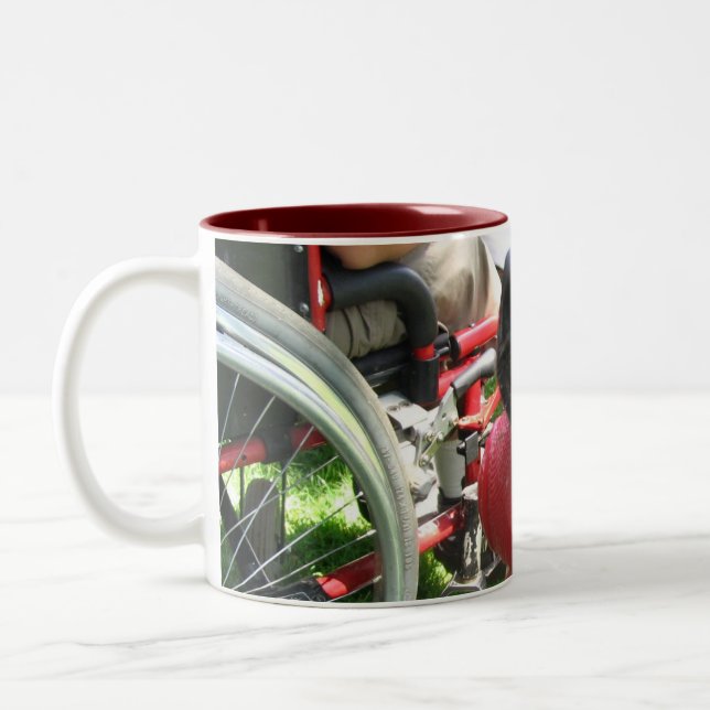 THERAPY DOG LABRADOR PHOTO Two-Tone COFFEE MUG (Left)