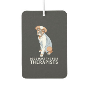 Therapy Dog Psychology Therapist Car Air Freshener