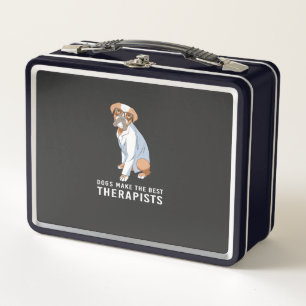 Therapy Dog Psychology Therapist Metal Lunch Box