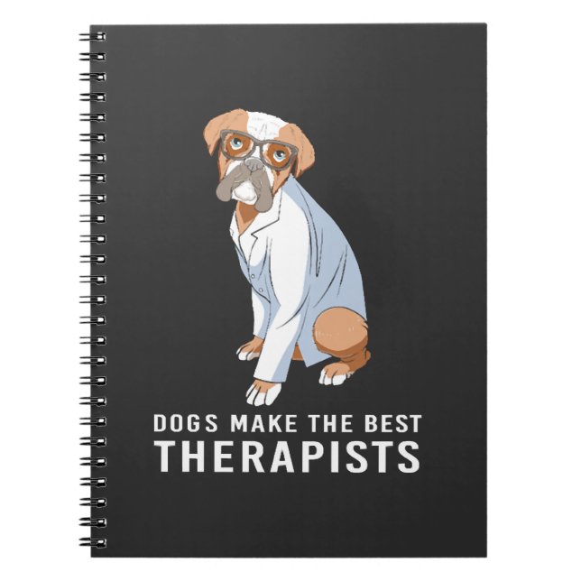 Therapy Dog Psychology Therapist Notebook (Front)
