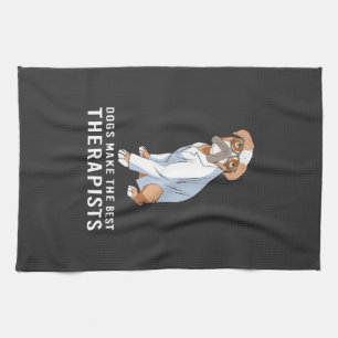 Therapy Dog Psychology Therapist Tea Towel
