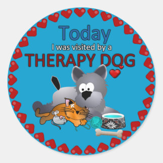 Therapy Dog Souvenir Sticker