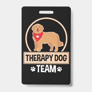 Therapy Dog Team ID Badge