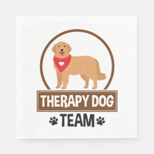 Therapy Dog Team Napkin