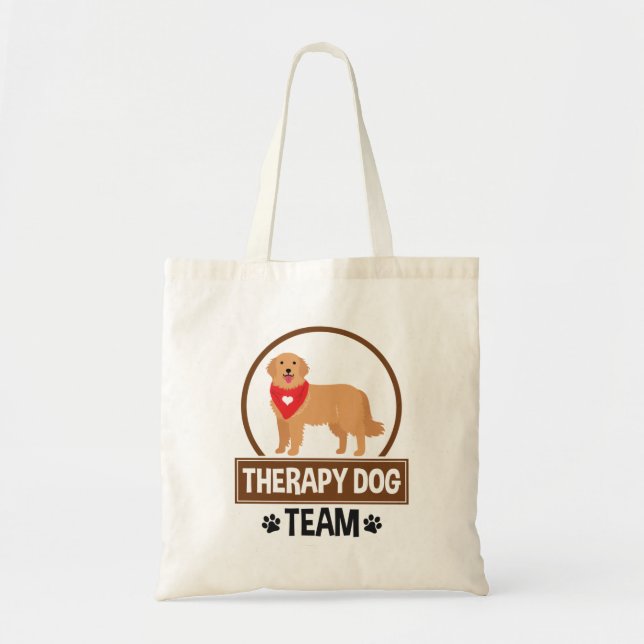 Therapy Dog Team Tote Bag (Front)