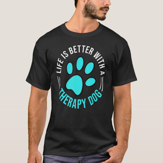 Therapy Dog Training Service Dogs Assistance Pet T-Shirt (Front)