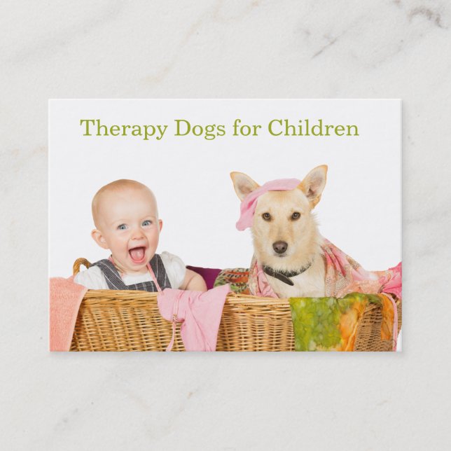Therapy Dogs for Children Business Card (Front)