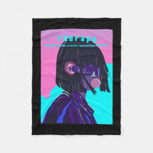 Therapy fleece blanket