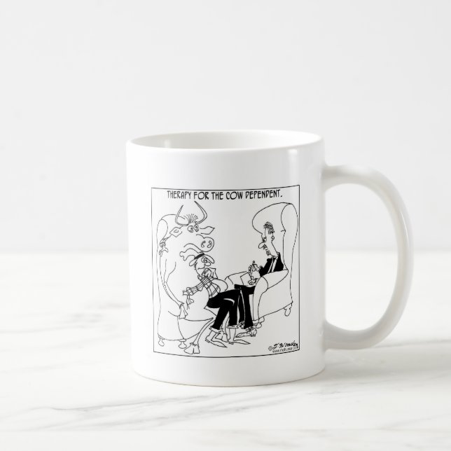 Therapy For The Cow Dependant Coffee Mug (Right)