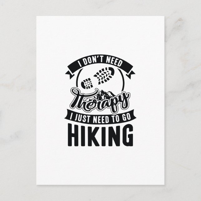 Therapy Hiking Postcard (Front)