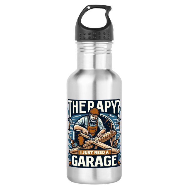 Therapy? I Just Need A Garage 532 Ml Water Bottle (Front)