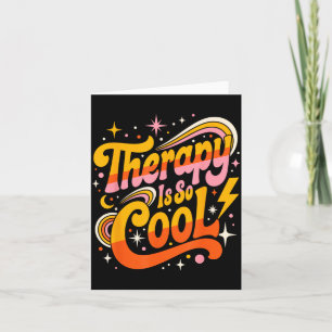 Therapy is Cool Healthy Mindset Positive Mind Card