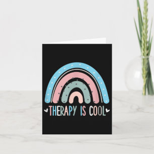 Therapy Is Cool Mental Health Awareness Therapist  Card