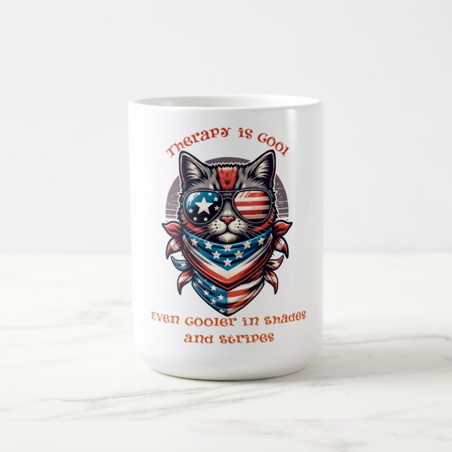 Therapy Is Cool T-Shirt – Mental Health Awareness  Coffee Mug (Center)