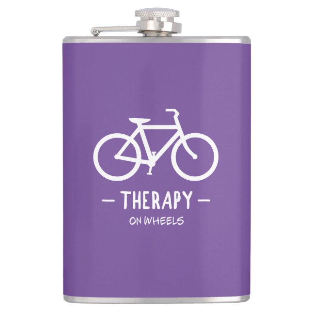 Therapy On Wheels Hip Flask (Front)
