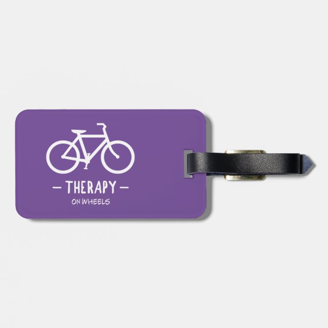 Therapy On Wheels Luggage Tag (Back Horizontal)