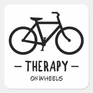 Therapy On Wheels Square Sticker
