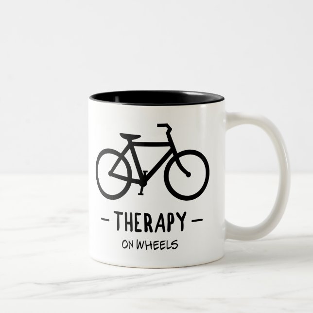 Therapy On Wheels Two-Tone Coffee Mug (Right)