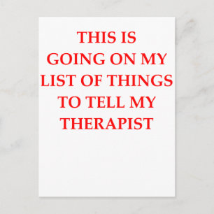 therapy postcard
