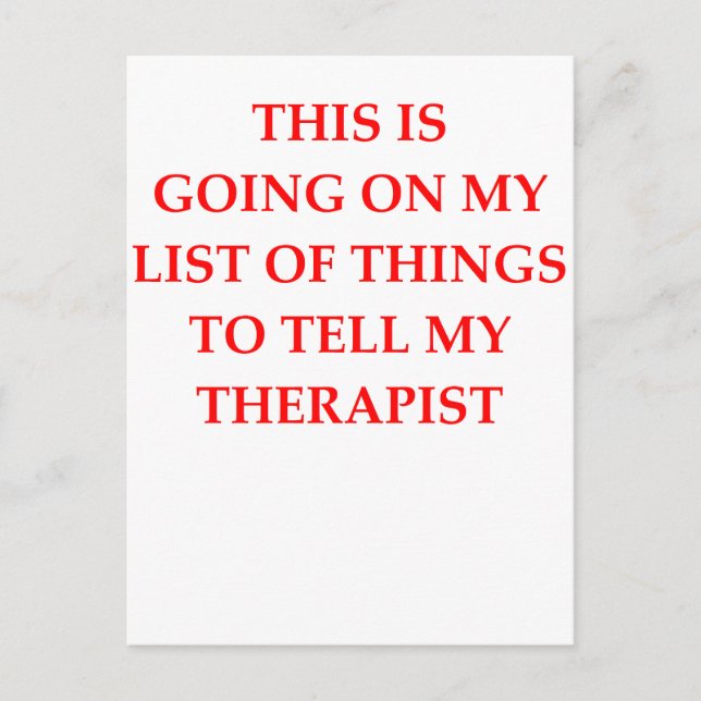 therapy postcard (Front)