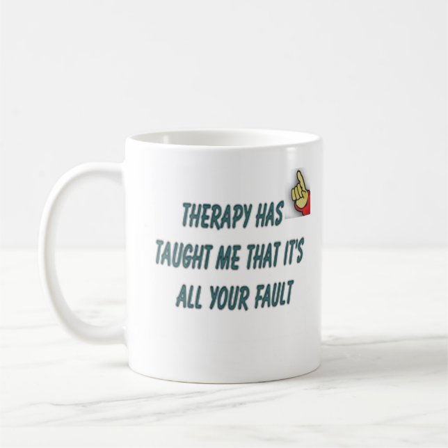 therapy quote coffee mug (Left)