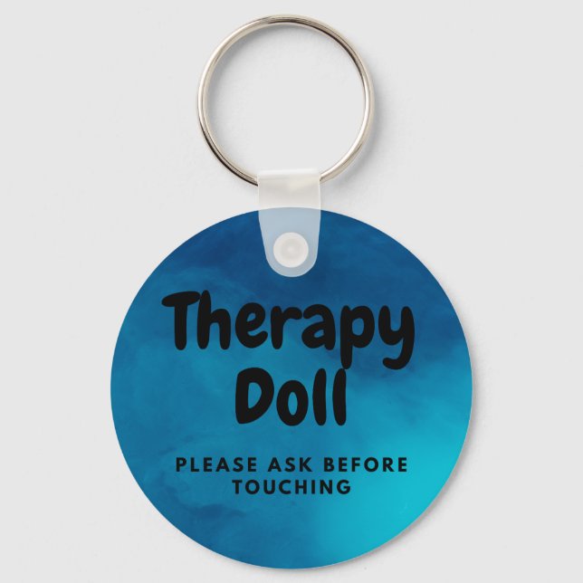 Therapy Reborn Keychain Please Ask Before Touching (Front)