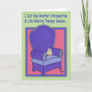 THERAPY SESSION Birthday Card