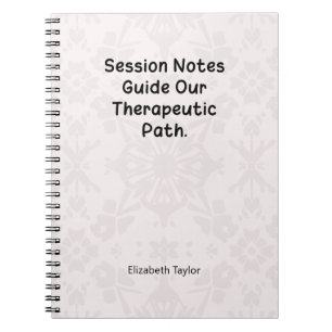 Therapy Session Notes Guide Our Healing Path Notebook