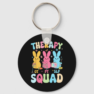 Therapy Squad Easter Day Slp Ot Pt Bunny Eggs Ther Key Ring