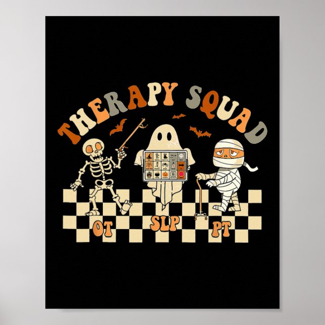 Therapy Squad Halloween Speech Physical  Poster (Front)