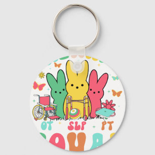 therapy squad, retro, vintage key ring