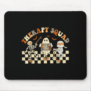 Therapy Squad Slp Ot Pt Ghost Halloween Nurse Cost Mouse Mat