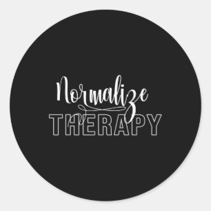 Therapy Statement Support Mental Health Problems Classic Round Sticker