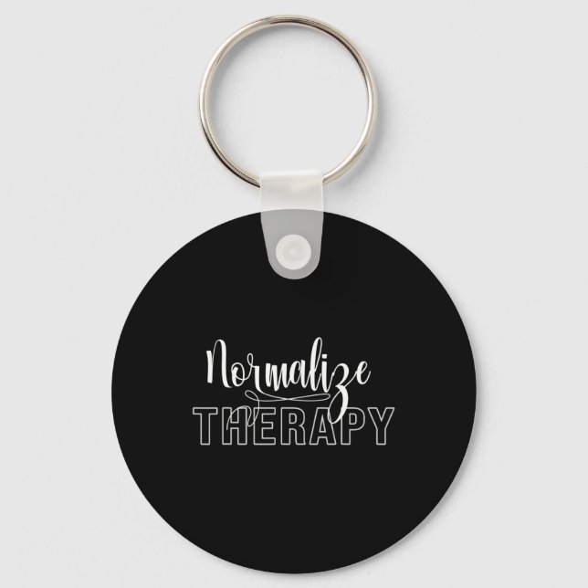 Therapy Statement Support Mental Health Problems  Key Ring (Front)