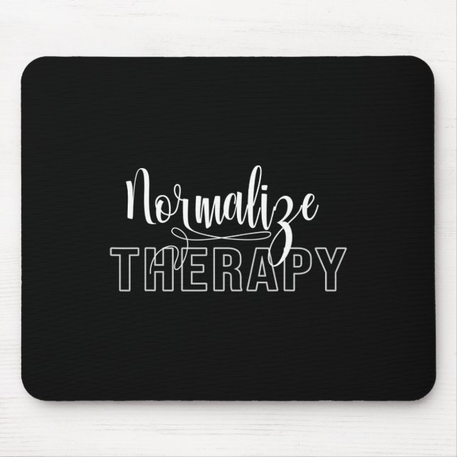 Therapy Statement Support Mental Health Problems  Mouse Mat (Front)