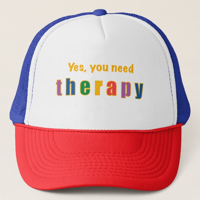 Therapy Trucker Hat (Front)