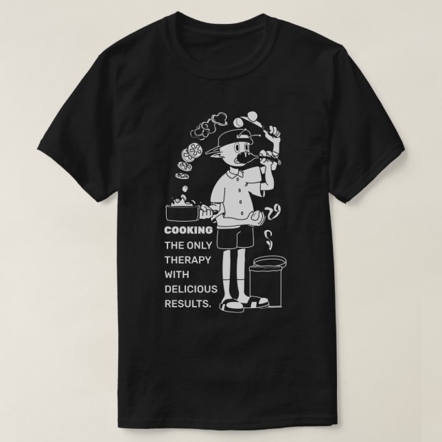 Therapy with Delicious Results T-Shirt (Design Front)