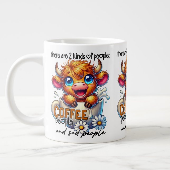 There Are 2 Kinds of People Coffee People...  Large Coffee Mug (Left)