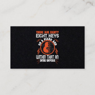 There Are Eighty-Eight Keys On A Piano Business Card