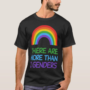 There are more than 2 genders  LG rainbow LGBTQ T-Shirt