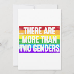 There Are More Than 2 Genders T Shirt Two Gift Men Invitation