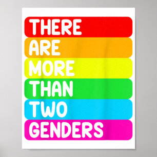 There are more than two sexes of LGBTQ rainbow fla Poster