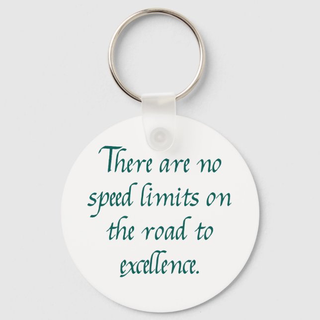There are no speed limits key ring (Front)