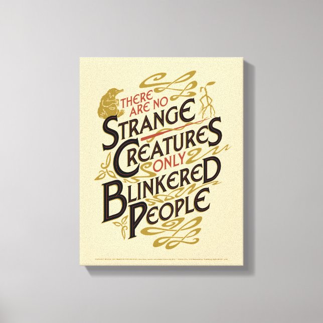 There Are No Strange Creatures Canvas Print (Front)